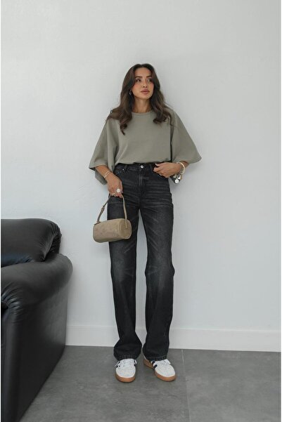 Havoş Speciální džíny s rovnými nohavicemi a úpravou kouřové úpravy