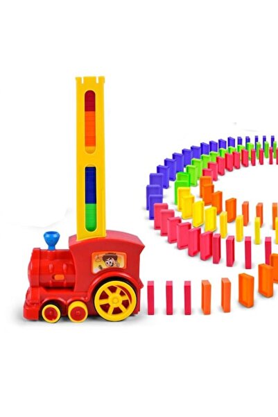 Mega Creative Set de tren Domino cu baterii, multicolor