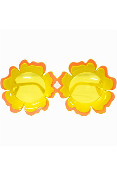 TTT نظارات حفلات هاواي باللون البرتقالي والأصفر على شكل ديزي