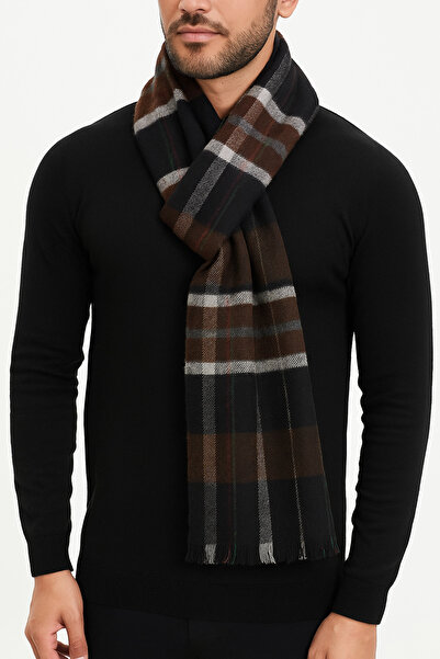 MEKİK BUTİK Чоловічий шарф у клітинку