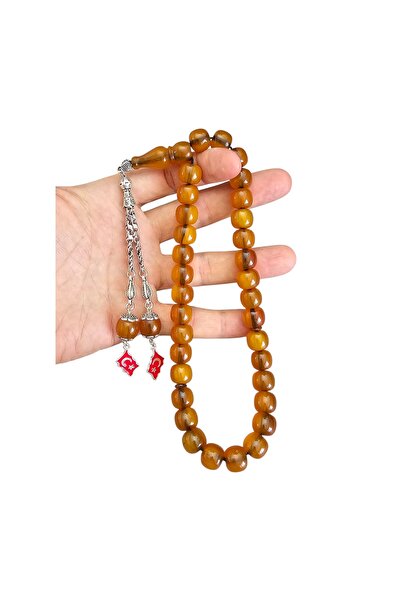 LEBLEBİ TESBİH Ottoman Imitation Amber Prayer Beads Lt1415