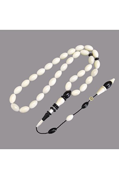 LEBLEBİ TESBİH Ebony Wood Combination Ringed Narçıl Prayer Beads Lt1405