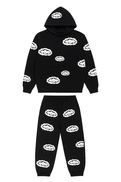 classy moda Set de trening unisex cu glugă cu 3 fire, pantaloni de jogging cu...