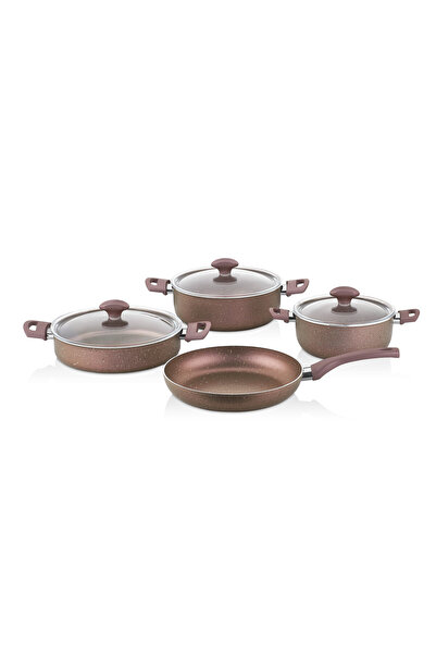 papilla FRED PURPLE ROSE 7 PARÇA TENCERE SETİ