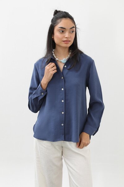 Loreen Women's Buttoned Short Shirt -20647Gml -