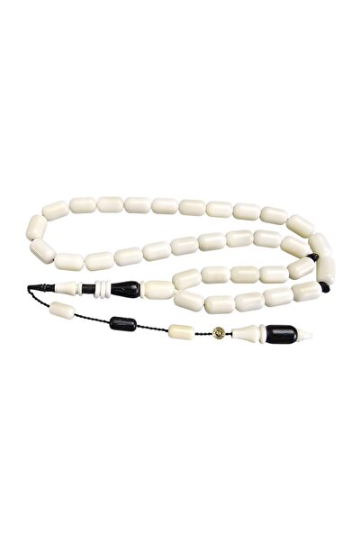 LEBLEBİ TESBİH Ebony Wood Combination Ringed Narçıl Prayer Beads Lt1401