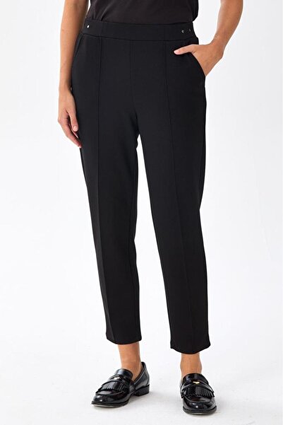 İKİLER Beli Lastikli Cepli Pantolon 256-2118