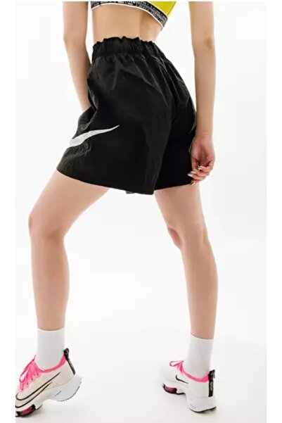 Nike Essntl Wvn Hr Kadın Siyah Günlük Stil Şort DM6739-010