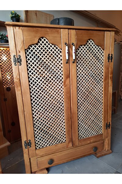 handwood Mutfak Kiler Dolabı Tamamı Çam Ağacından El İşçiliği