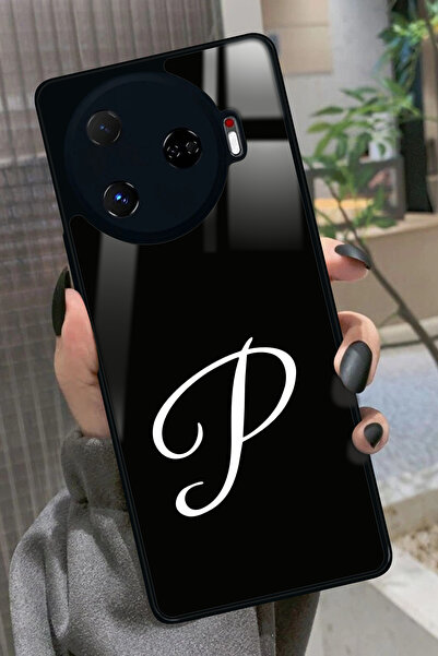 TECNO Camon 30 Pro Uyumlu P Harfi Yazılı Glossy Premium Kılıf