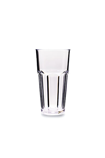 RUBİKAP 360 ml Plastik Bardak Premium Şeffaf Su Meşrubat Bardağı Dayanıklı