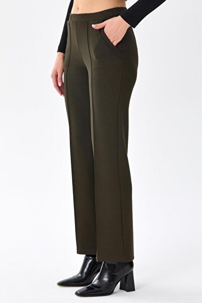 İKİLER Beli Lastikli Cepli Pantolon 256-2120