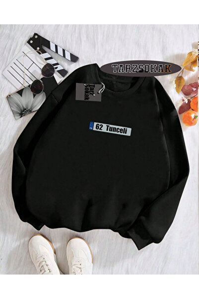 Tarzsokak Hanorac cu guler rotund, negru, 62 Tunceli, cu design special și de...