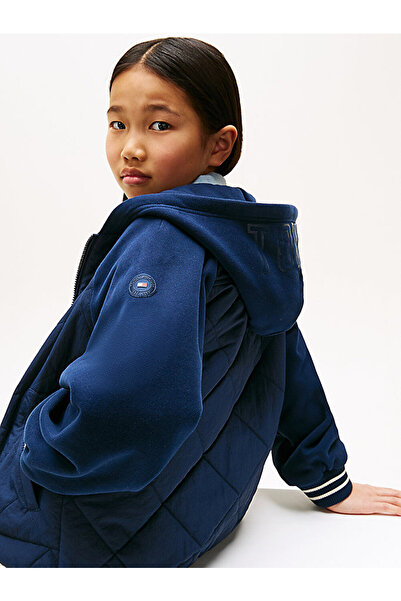 Tommy Hilfiger Girl's Mix Media Quilted Jacket