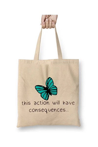 Toyaso Life Is Strange Max Caulfield's Time Travel Λευκή υφασμάτινη τσάντα με...