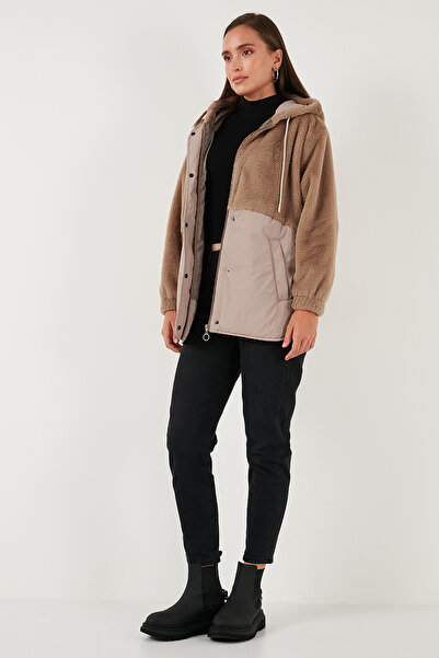 Lela Comfort Fit Kapüşonlu Yumuşak Dokulu Mont MONT 497HOLLY