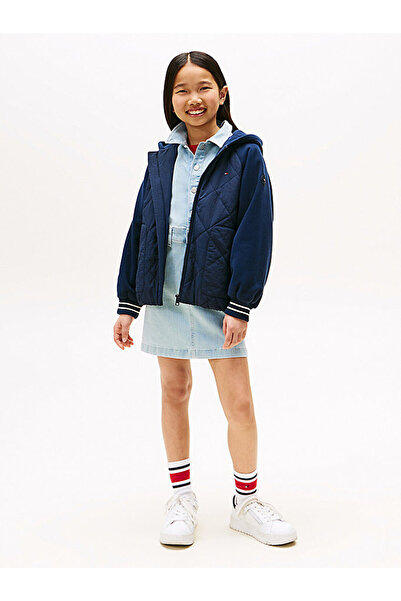 Tommy Hilfiger Girl's Mix Media Quilted Jacket