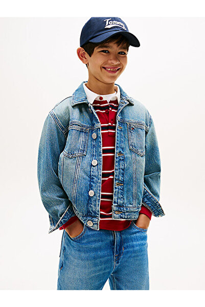 Tommy Hilfiger Boy's Trucker Flag Denim Jacket