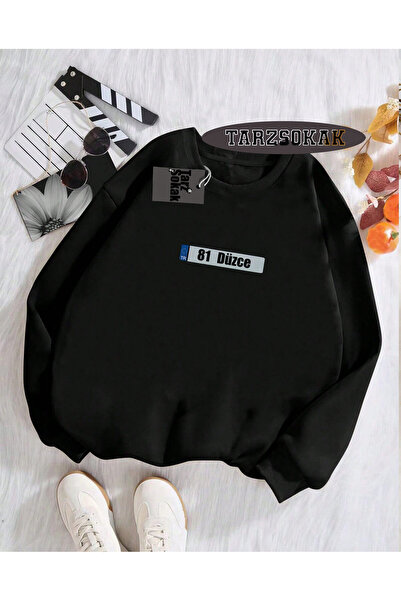 Tarzsokak Hanorac cu guler tip biskuit, negru, 81 Düzce, cu design special și...