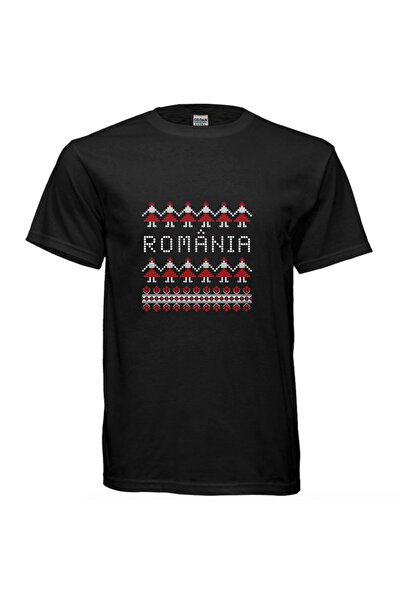 Leistung C&R Tricou Model traditional pentru femei cu inscriptie Romania