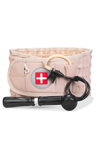 Bonjour حزام تخفيف الضغط على دعامة الظهر - موسع دعم أسفل الظهر لعلاج الانزلاق...