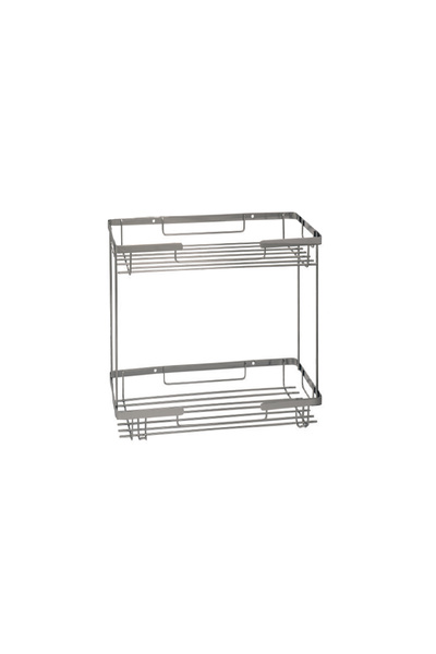 mabello 2'li Şampuanlık Rafı 40x11cm Paslanmaz Çelik