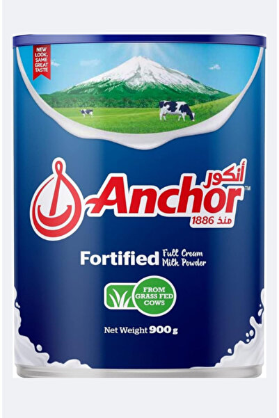 Anchor Milk Powder, Full Cream, Fortified with Vitamins & Minerals, Tin, 900g