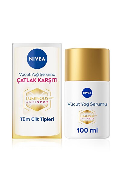 NIVEA Luminous630 Anti-Stretch Mark Body Oil Serum 100ml 3 Pcs