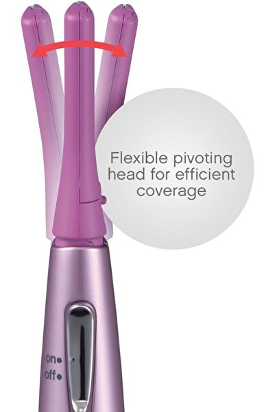 PANASONIC Women’s Facial Hair Remover and Eyebrow Trimmer with Pivoting Head, Includes 2 Gentle Bl