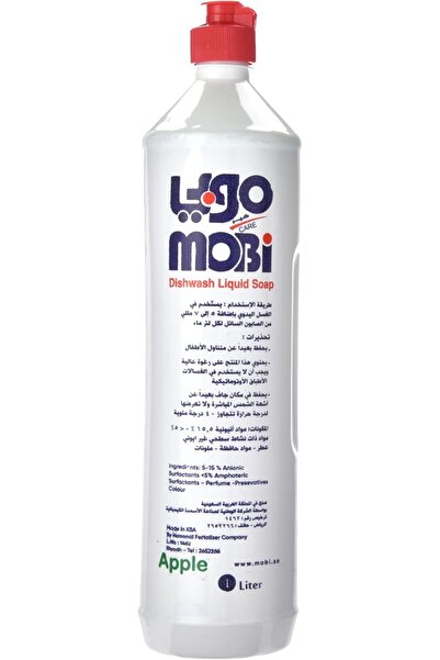 MOBY صابون غسيل الأطباق السائل برائحة التفاح من موبي، 2.5 لتر