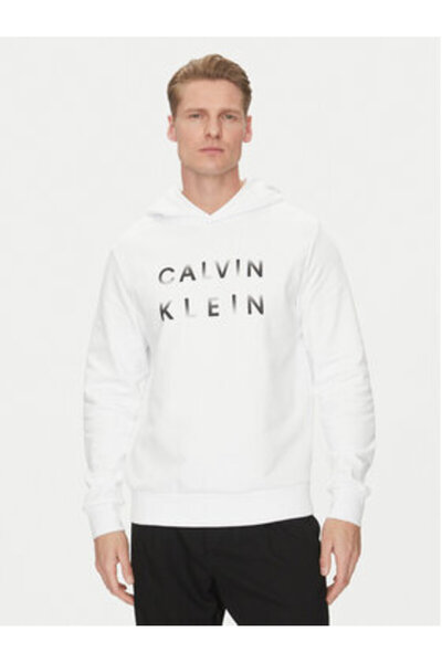 Calvin Klein Ανδρικό Φούτερ K10K114261 Λευκό