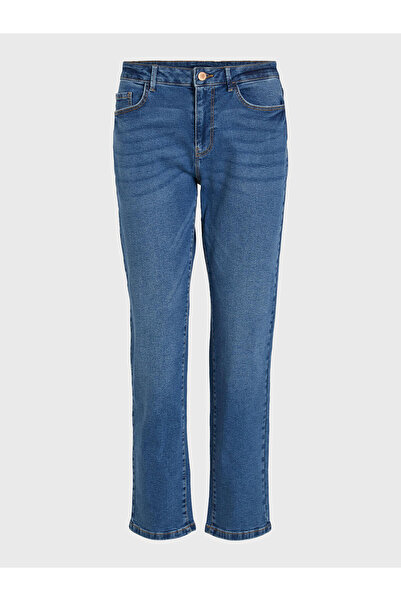 VILA Γυναικείο Τζιν 14080228 Μπλε Σκούρο Μπλε