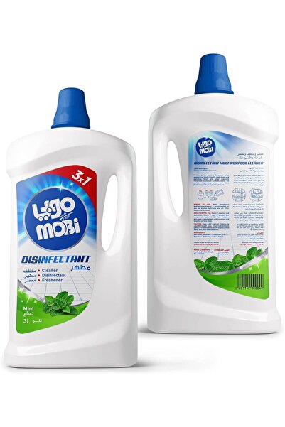 MOBY منظف مطهر متعدد الأغراض بنكهة النعناع، 3 لتر