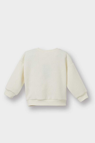 DeFacto Kız Bebek Bisiklet Yaka Çiçekli Sweatshirt G2644A525AU