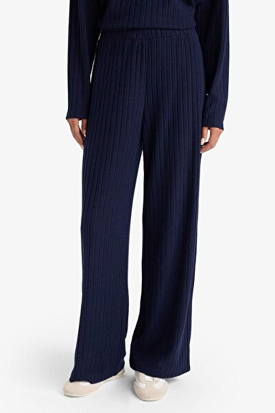 DeFacto Wide Leg Fitilli Kaşkorse Beli Lastikli Pantolon F1012AX25AU