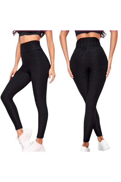 Fstyle ليقنز بخصر عريض الوان متعددة تصميم رفع الارداف ملابس ضيقة لصالة الرياضة