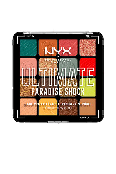 NYX Professional Makeup Ultimate Paradise Shock Schattenpalette 16 X Nyx Prof...
