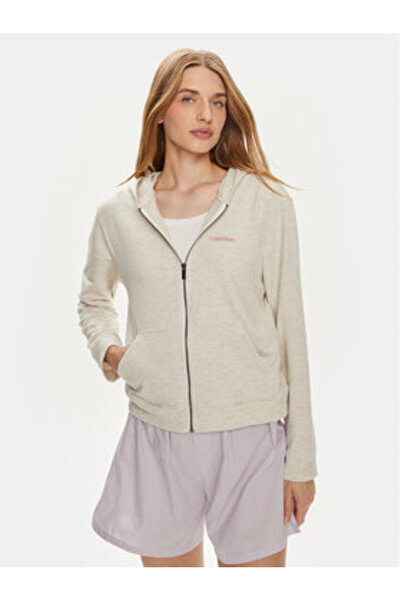 Calvin Klein Γυναικείο Φούτερ Εσώρουχων 000QS6869E Εκρού