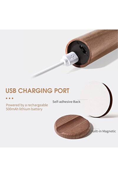 EACAM Night Light Motion Sensor Rechargeable Wall-mounted Removable LED Closet Lamp