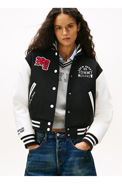 Tommy Jeans Standart Siyah Kadın Ceket DW0DW21628BDS