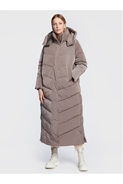 Calvin Klein Γυναικείο Χειμερινό Μπουφάν K20K205127GZE Καφέ