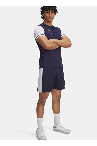 Under Armour 1379507-410-UA M Challenger Train Mavi Lastikli Bel Normal Düz Erkek Şort