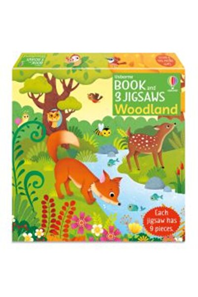 Usborne Carte și 3 puzzle-uri: Pădure