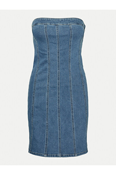 Vero Moda Γυναικείο Φόρεμα Τζιν 10310272 Μπλε