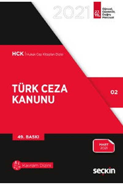 Seçkin Yayıncılık Türk Ceza Kanunu Eylül 2025 /Seçkin Yayıncılık