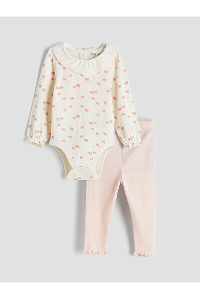 LC Waikiki ملابس داخلية وبنطلون ضيق للأطفال البنات من LCW بياقة دائرية وأزرار...