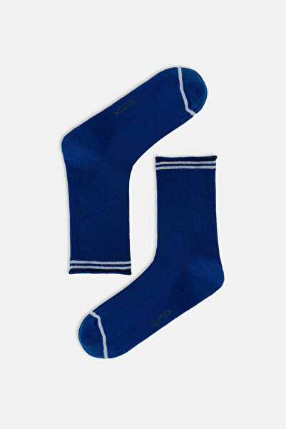 SUWEN Stripe Comfort Soket Çorap