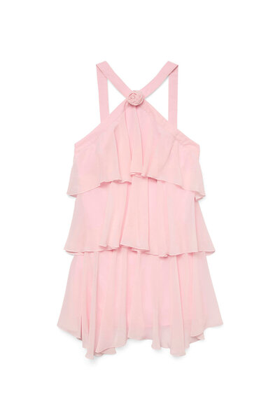 Vero Moda Γυναικείο Φόρεμα Κοκτέιλ 10329767 Ροζ