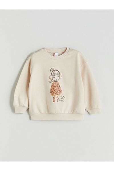 LC Waikiki Crew Neck Girls' Sweatshirt