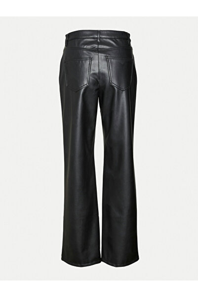 Vero Moda Γυναικείο Παντελόνι από Τεχνητό Δέρμα 10310878 Μαύρο